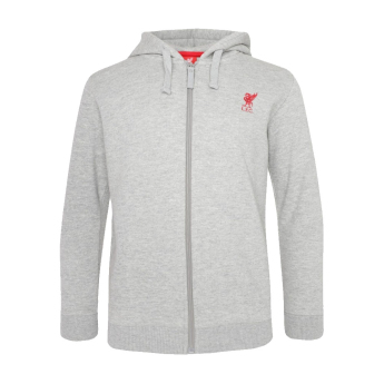 FC Liverpool detská mikina s kapucňou Zip grey