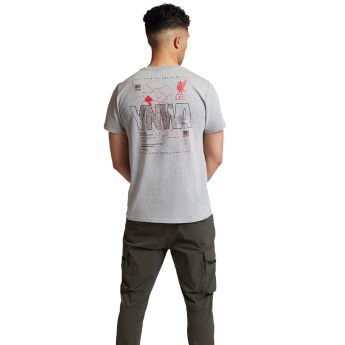 FC Liverpool pánske tričko Anfiled Map grey