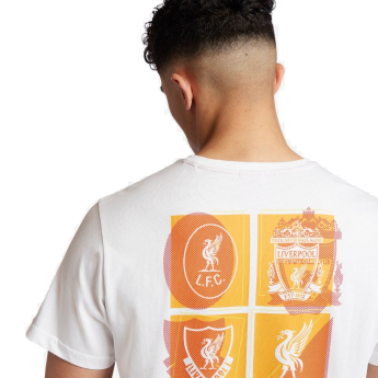 FC Liverpool pánske tričko Crest Col white