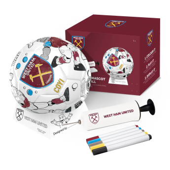 West Ham United futbalová lopta Colour - size 2