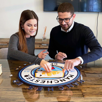Manchester City drevené puzzle Crest 150 pcs