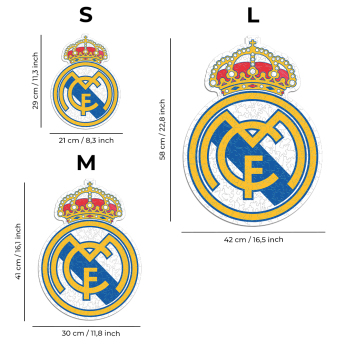 Real Madrid drevené puzzle Crest 150 pcs