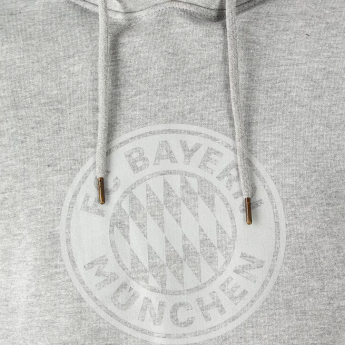 Bayern Mníchov pánska mikina s kapucňou Essential grey
