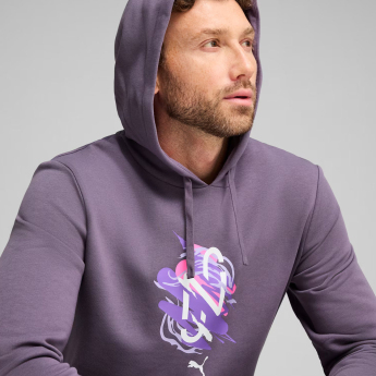 Neymar Jr pánska mikina s kapucňou NEYMAR JR Creativity purple