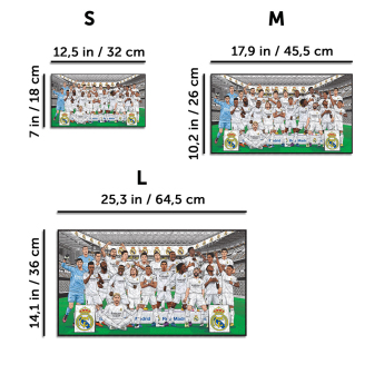 Real Madrid drevené puzzle Team 500 pcs