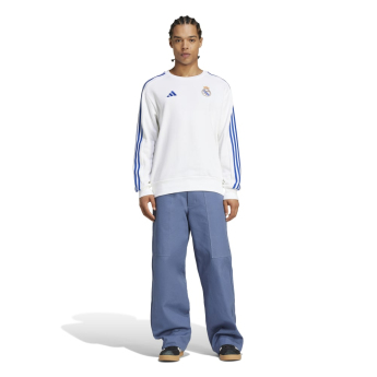 Real Madrid pánska mikina DNA Sweat white