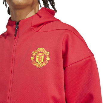 Manchester United pánska bunda s kapucňou Z.N.E. red