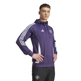 Manchester United pánska mikina s kapucňou Track purple