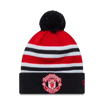 Manchester United zimná čiapka Knit Bobble Stripe