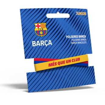FC Barcelona gumový náramok Locked yellow