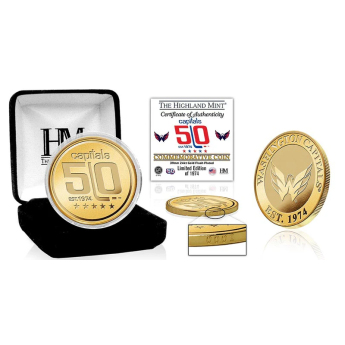 Washington Capitals zberateľské mince 50th Anniversary Commemorative Gold Coin