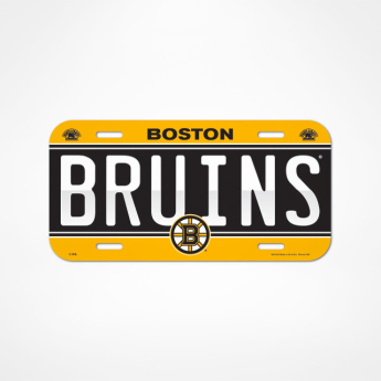 Boston Bruins ceduľa na stenu License Plate Banner