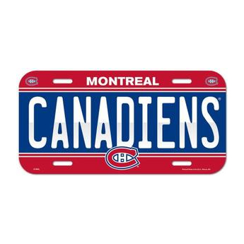 Montreal Canadiens ceduľa na stenu License Plate Banner