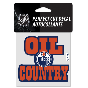 Edmonton Oilers samolepka Perfect Cut Decal SLOGAN