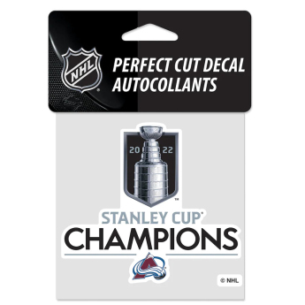 Colorado Avalanche samolepka 2022 Stanley Cup Champions Perfect-Cut Decal
