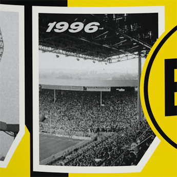 Borussia Dortmund hrnček Stadium retro