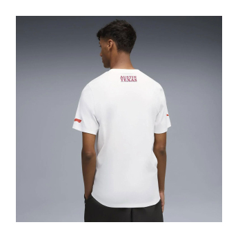 Formule 1 pánske tričko Austin GP white 2025