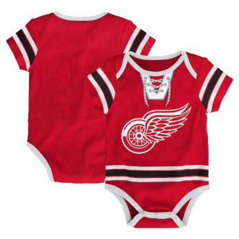 Detroit Red Wings detské body Hockey Pro Creeper Plain Back