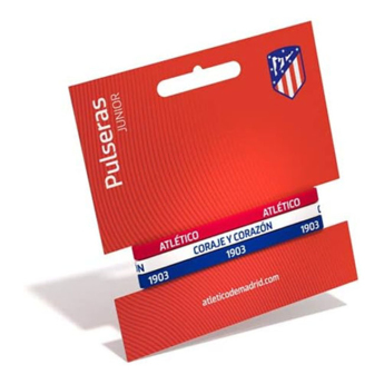 Atletico Madrid gumový náramok 3pack Tricolor