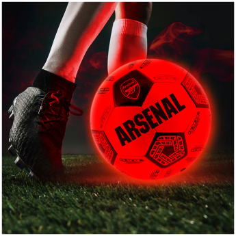 FC Arsenal futbalová lopta LED Glow Football - size 5