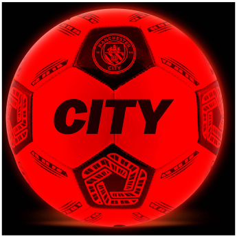 Manchester City futbalová lopta LED Glow Football - size 5