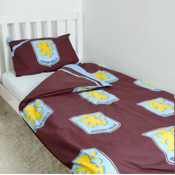 Aston Villa obliečky na jednu posteľ colour club crest