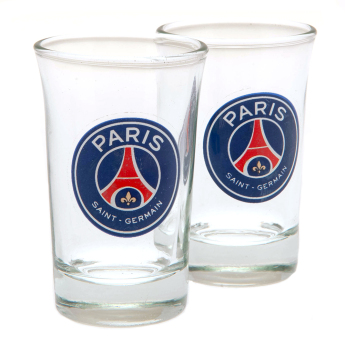 Paris Saint Germain sada 2 panákov glass