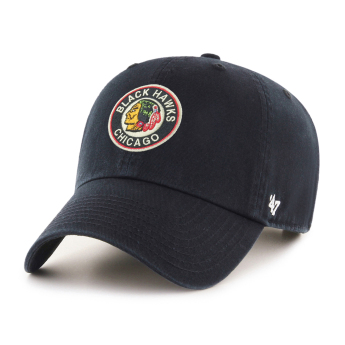 Chicago Blackhawks čiapka baseballová šiltovka 47 CLEAN UP Adjustable black