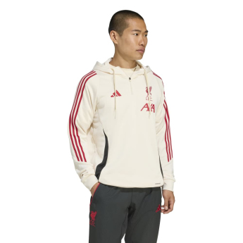 FC Liverpool pánska mikina s kapucňou Track beige