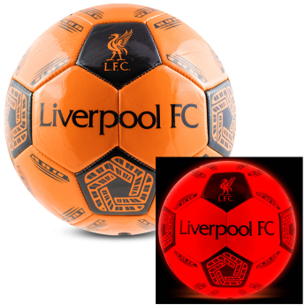 FC Liverpool futbalová lopta LED Glow Football - size 5