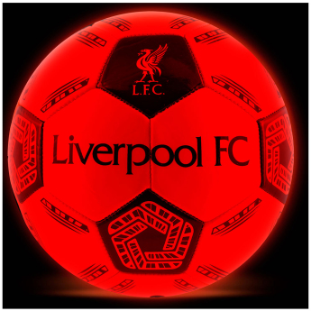 FC Liverpool futbalová lopta LED Glow Football - size 5
