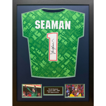Legendy zarámovaný dres 1990-2003 Seaman Signed Shirt (Framed)