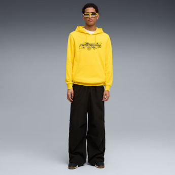 Borussia Dortmund pánska mikina s kapucňou FtblCulture yellow