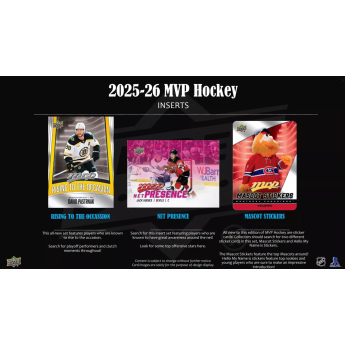 NHL boxy hokejové karty NHL 2025-26 Upper Deck MVP Hockey Gravity Retail Box