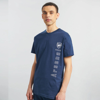 FC Arsenal pánske tričko Text navy