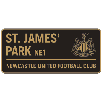 Newcastle United ceduľa na stenu Two Tone Street