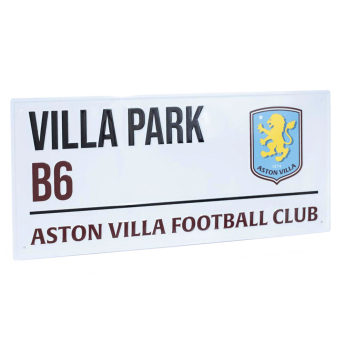 Aston Villa ceduľa na stenu White Street