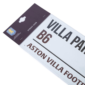 Aston Villa ceduľa na stenu White Street