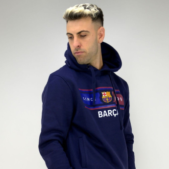 FC Barcelona pánska mikina s kapucňou Return navy