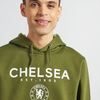 FC Chelsea pánska mikina s kapucňou Logo cypress