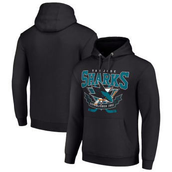 San Jose Sharks pánska mikina s kapucňou Starter Team Logo Graphic Fleece Tri-Blend black