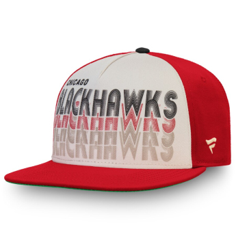 Chicago Blackhawks čiapka flat šiltovka True Classic Cream