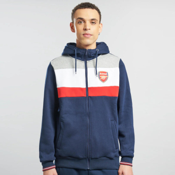 FC Arsenal pánska mikina s kapucňou Full Zip colour