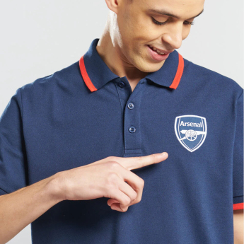 FC Arsenal polokošeľa Logo Tipped navy
