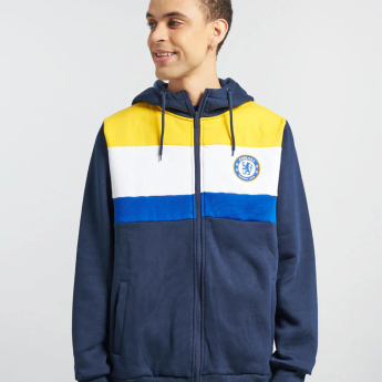 FC Chelsea pánska mikina s kapucňou Full Zip colour