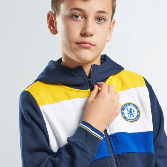 FC Chelsea detská mikina s kapucňou Full Zip colour