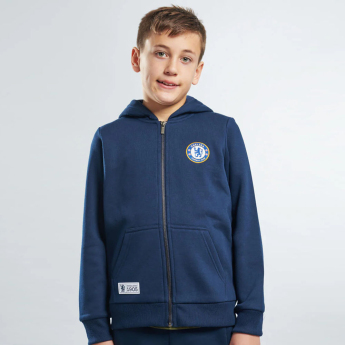 FC Chelsea detská mikina s kapucňou Full Zip navy