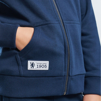 FC Chelsea detská mikina s kapucňou Full Zip navy