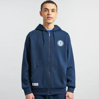 FC Chelsea pánska mikina s kapucňou Full Zip navy