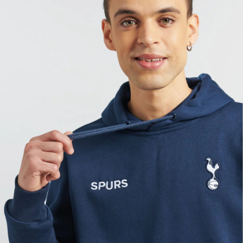 Tottenham pánska mikina s kapucňou Logo navy